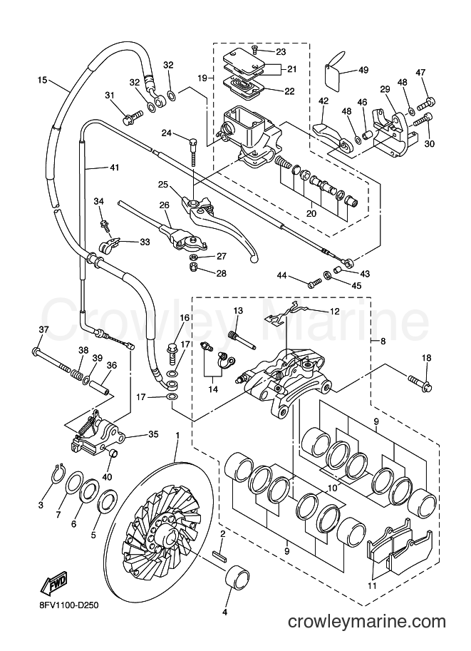 Yamaha Motors RX10STS (8GB1) [020] - BRAKE
