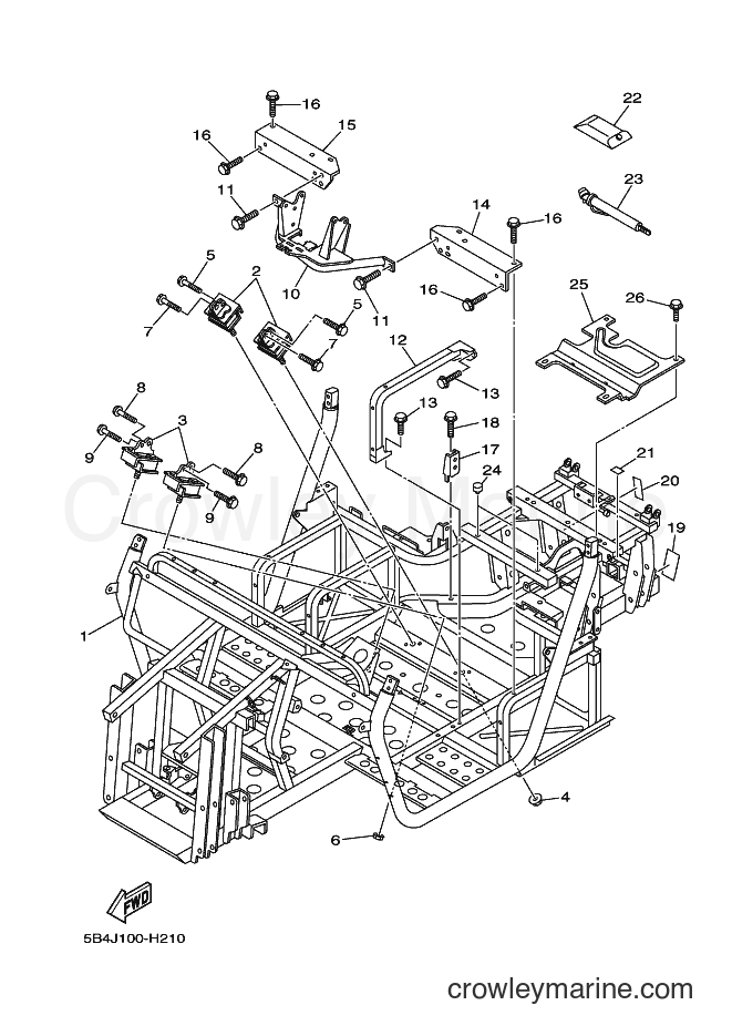 Yamaha Motors YXR700F (42S2) [010] - FRAME