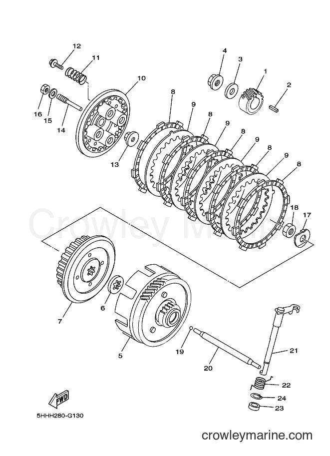 2015 Dirt Bike TT-R125LWE - TT-R125LWE (2PT5) [010] - CLUTCH