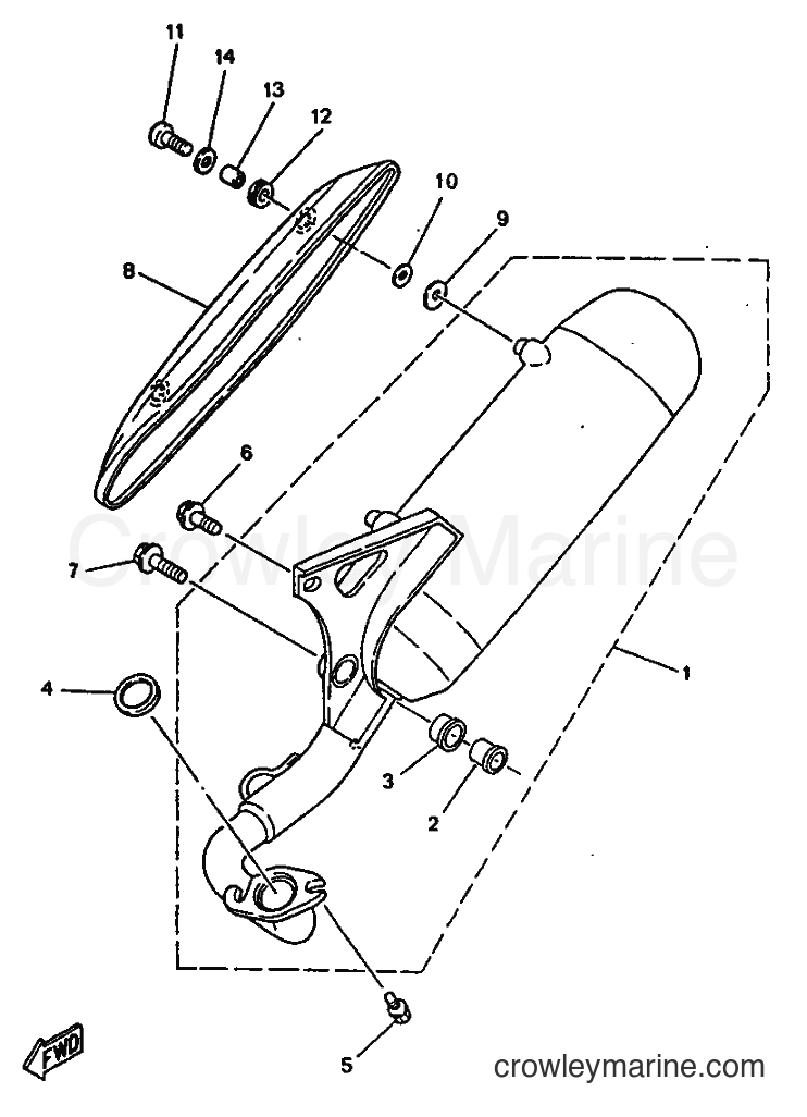 1997 Scooter YN50 - YN50 (5AD3) [99A] - EXHAUST
