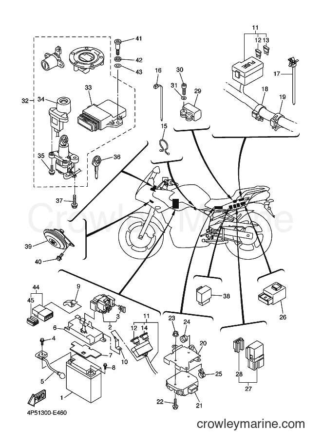 2006 Street Bike FZ6-SA - FZ6-SA (4P52) [040] - ELECTRICAL 2