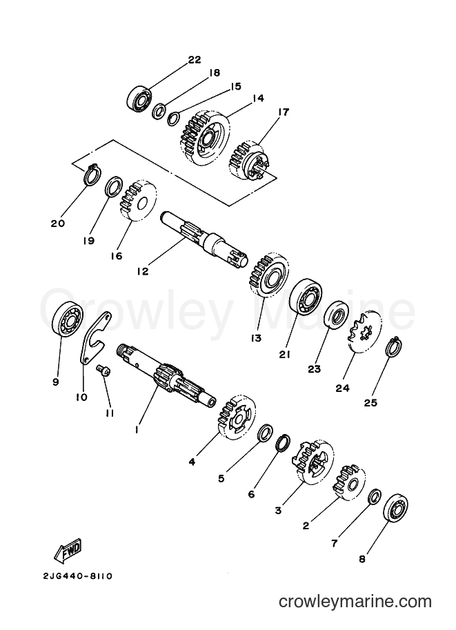 1997 Scooter V110E - V110E (4US1) [999] - TRANSMISSION
