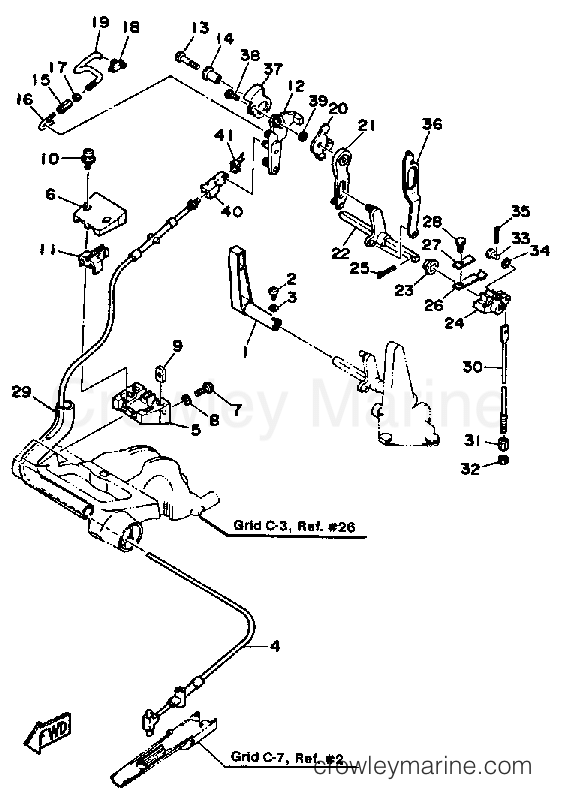 Yamaha Motors F9.9SH - CONTROL ENGINE