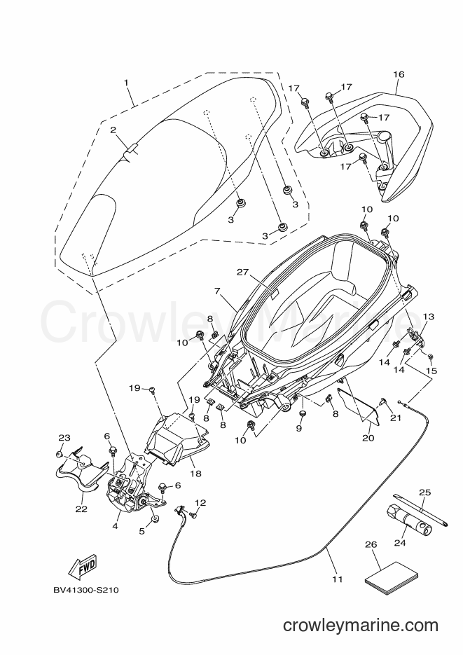 2017 Scooter GPD150-A - GPD150-A (BV41) [050] - SEAT
