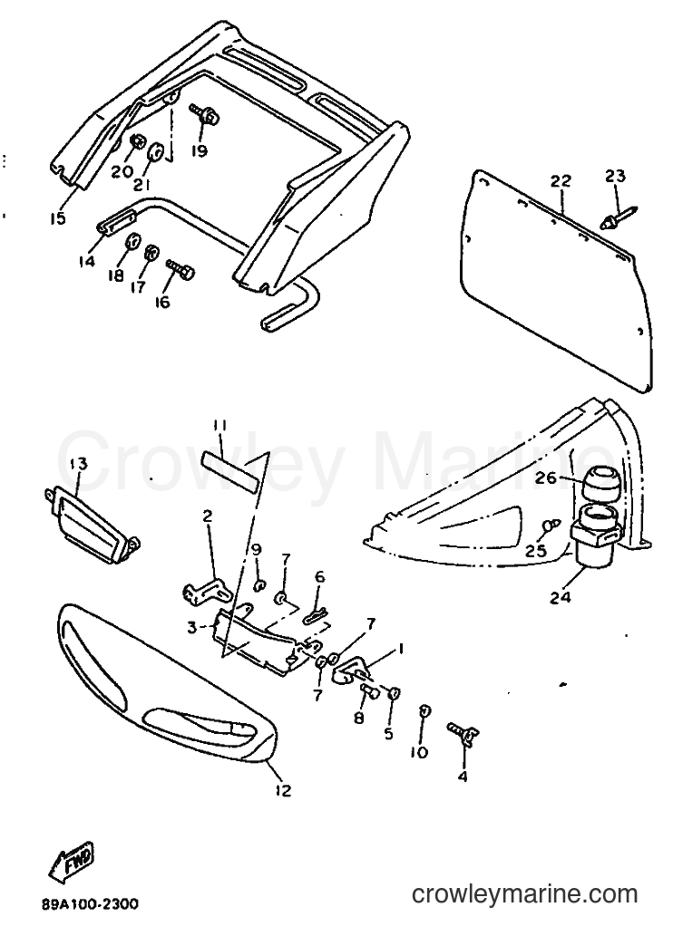 Yamaha Motors VX750 (89A1) [020] - BUMPER
