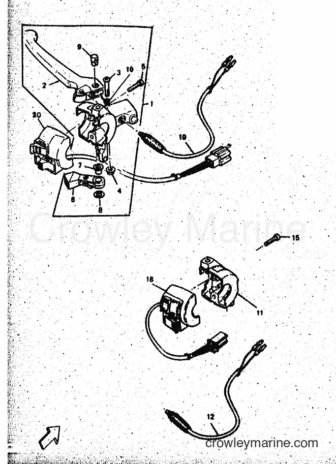 1999 Scooter CW50 - CW50 (4RW4) [010] - HANDLE SWITCH & LEVER