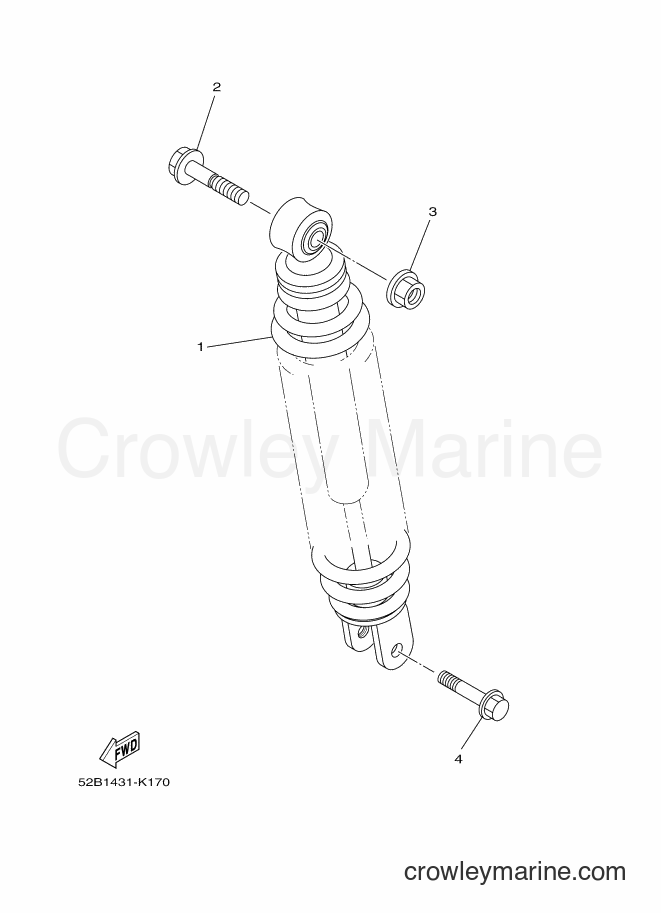 2014 Scooter XC115S - XC115S (2EP1) [050] - REAR ARM & SUSPENSION