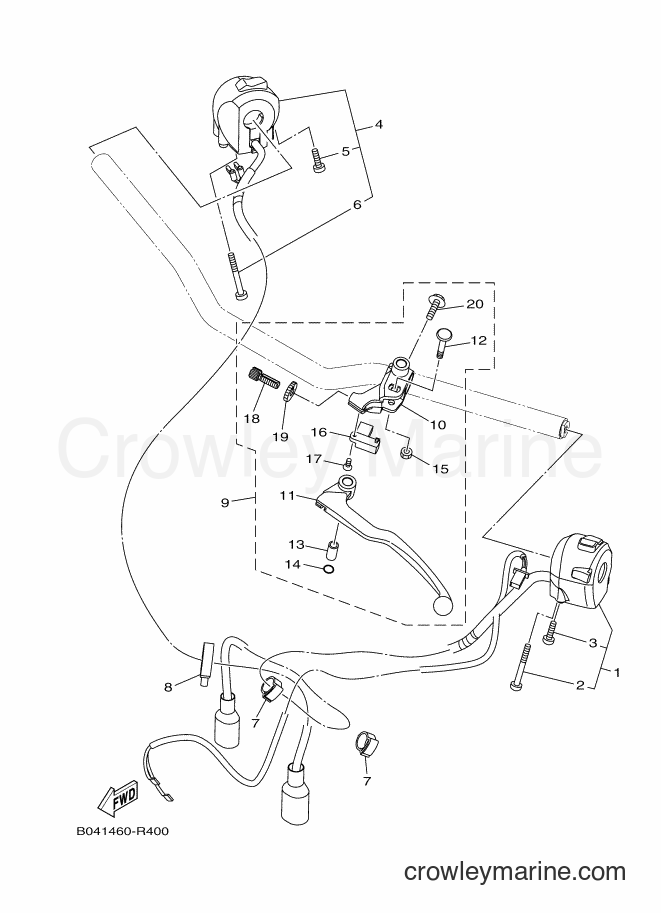 2017 Street Bike MTN250 - MTN250 (B044) [010] - HANDLE SWITCH & LEVER