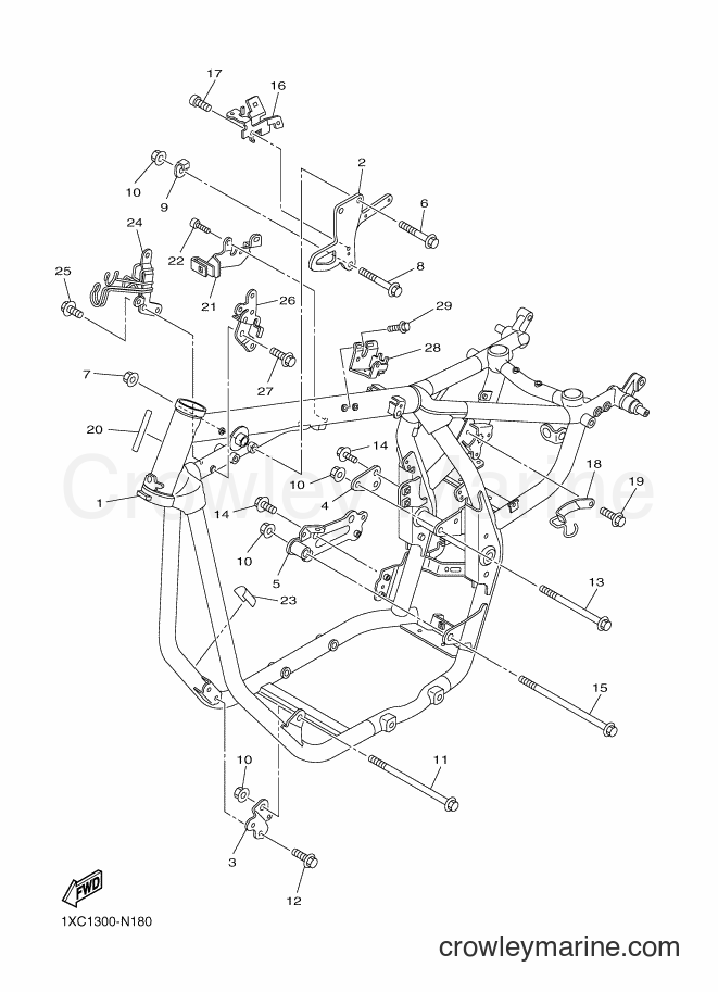 Yamaha Motors XVS950CU (B339) [010] - FRAME