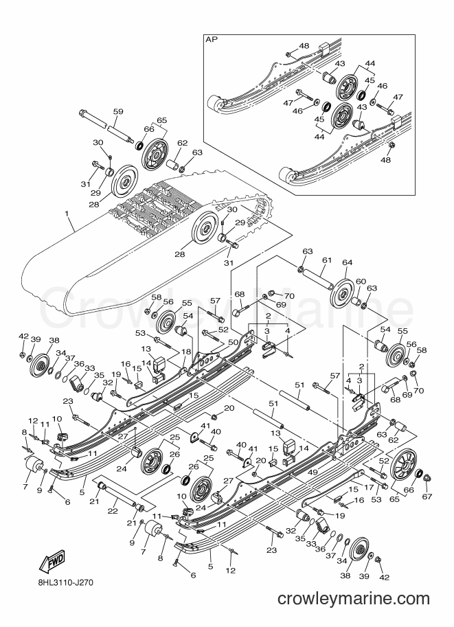 2010 Snowmobile RFX10ST2 - RFX10ST2 (8HL4) [010] - TRACK SUSPENSION 1
