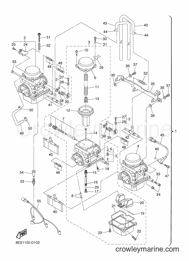 2006 Snowmobile RS10M - RS10M (8FK3) [020] - CARBURETOR