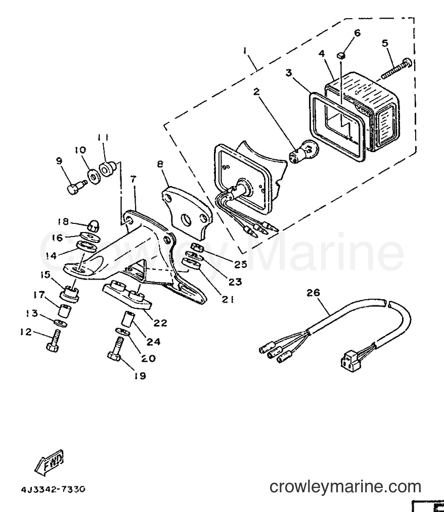1987 Dirt Bike DT125-MX - DT125-MX (4J3) [999] - TAILLIGHT