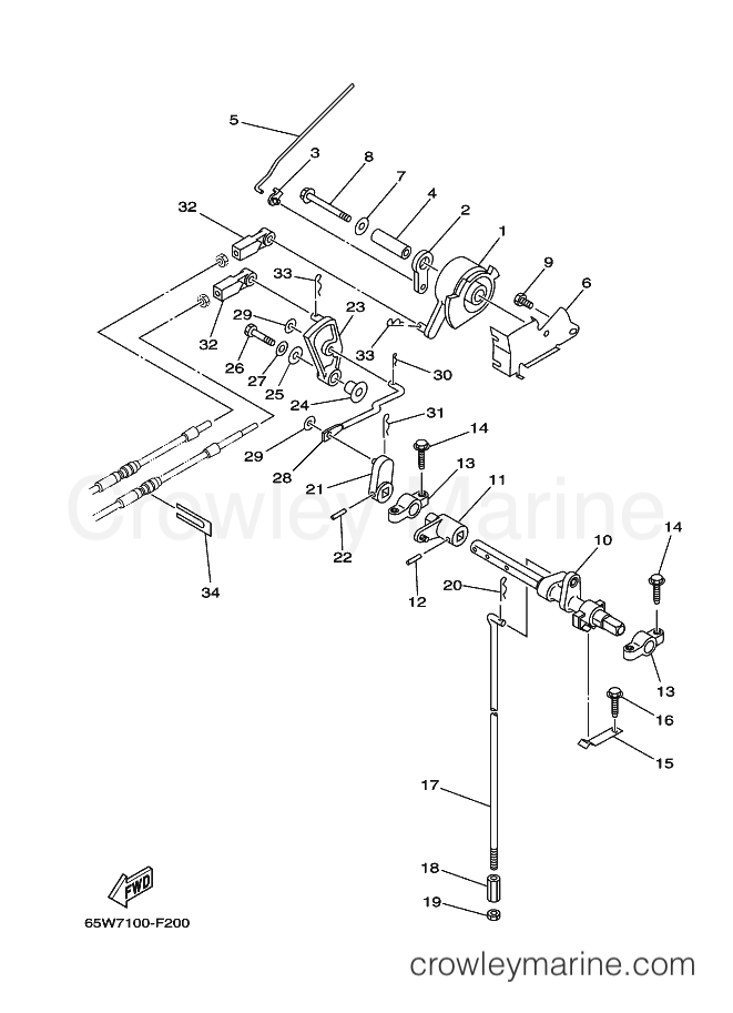 Yamaha Motors F25A '07 (65W7) [370] - CONTROL