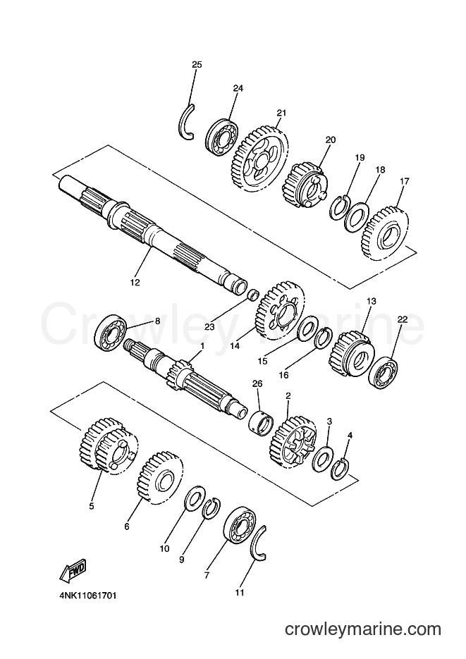 Yamaha Motors XVZ1300A (4YP2) [120] - TRANSMISSION