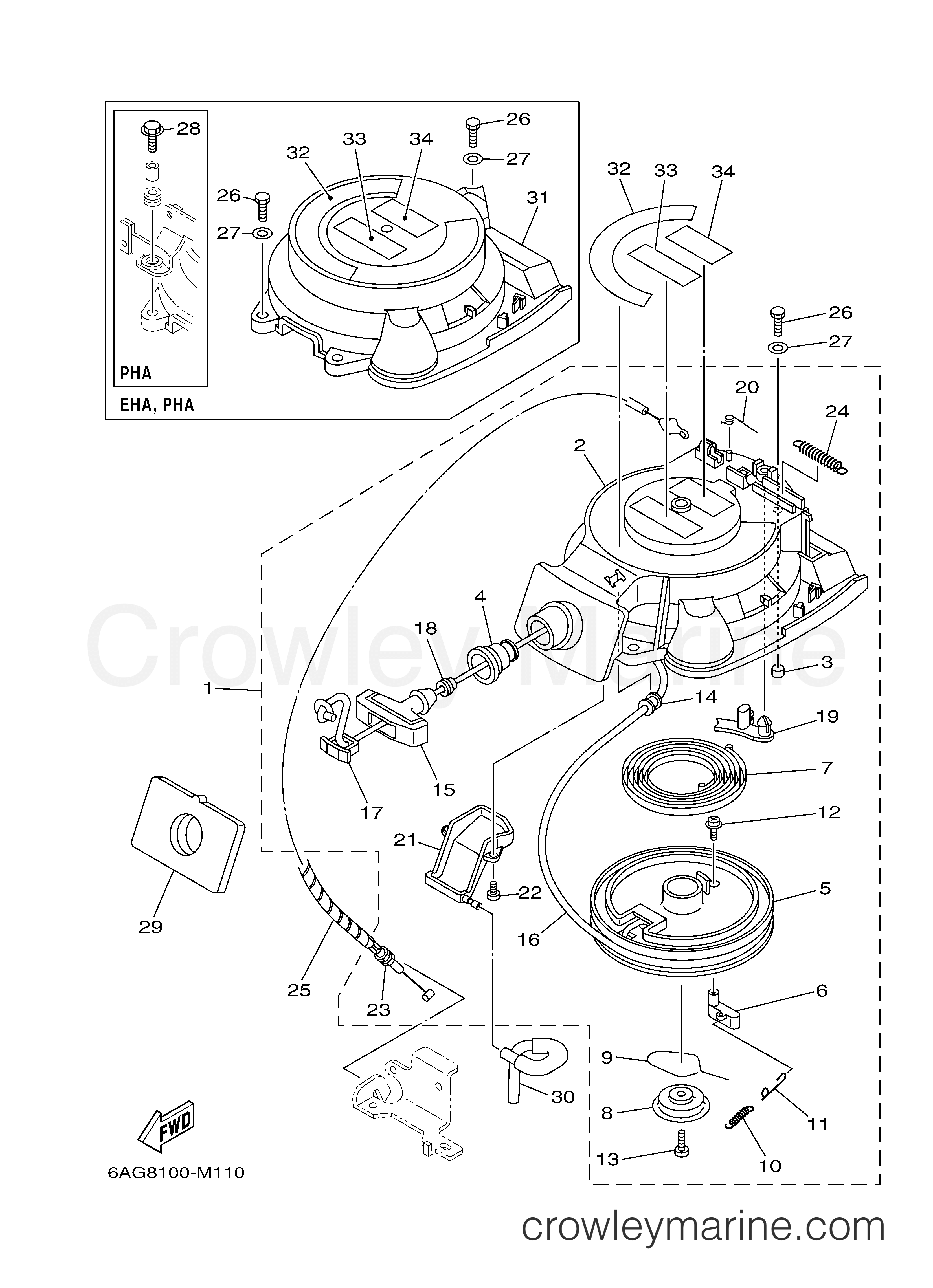 Yamaha Motors F15LEHA - STARTER