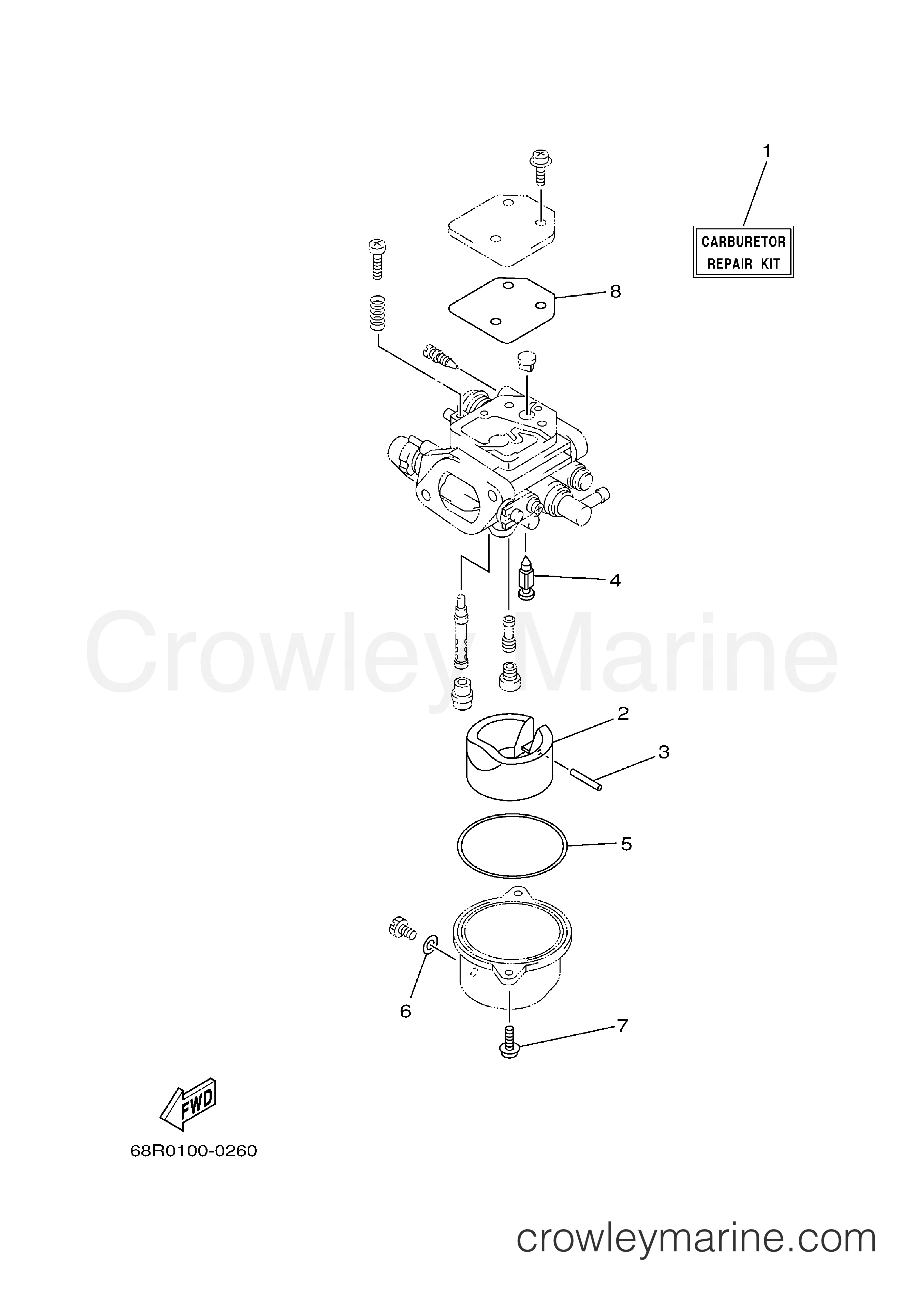 Yamaha Motors F6MLHB - REPAIR KIT 2