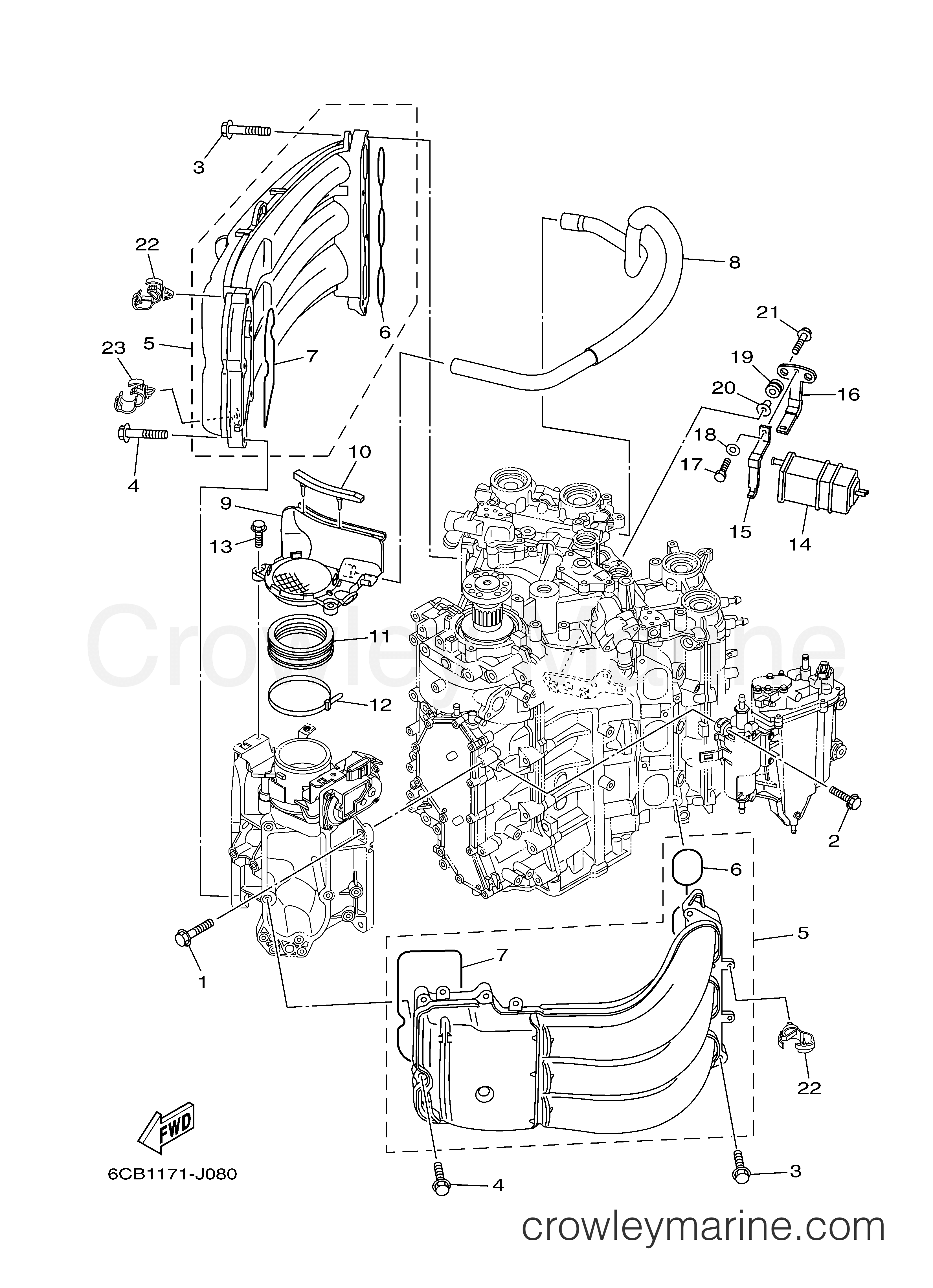 Yamaha Motors VF225LA - INTAKE 1