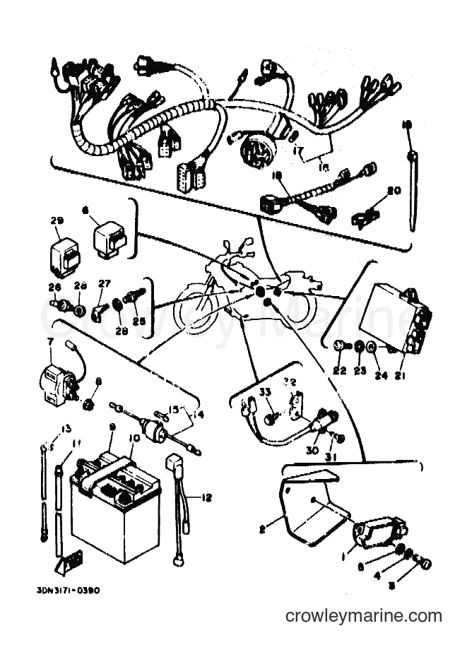 Yamaha Motors XV250 (3DN3) [010] - ELECTRICAL 1
