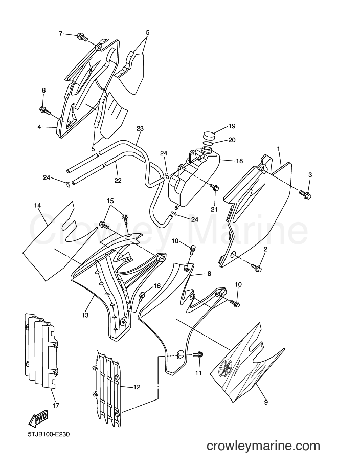 2006 Dirt Bike WR250F - WR250F (5UMC) [010] - SIDE COVER