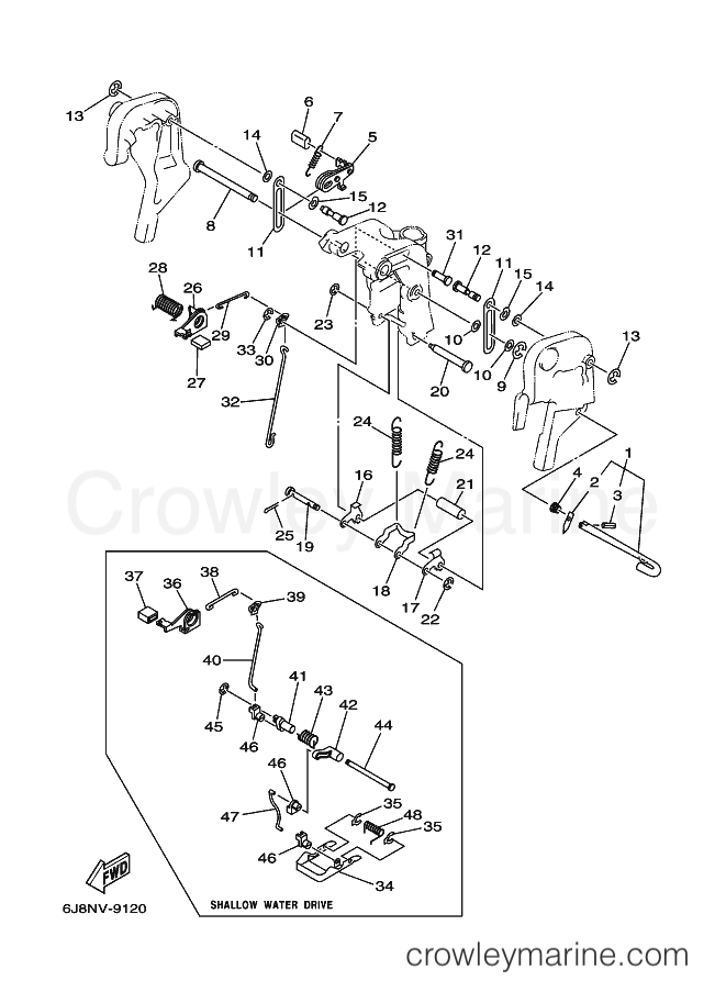 Yamaha Motors 25J (6K9) [99A] - BRACKET 2