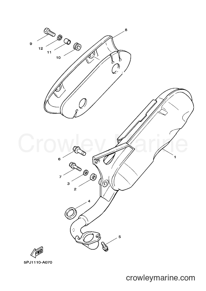 2003 Scooter YW50 - YW50 (5PN2) [010] - EXHAUST