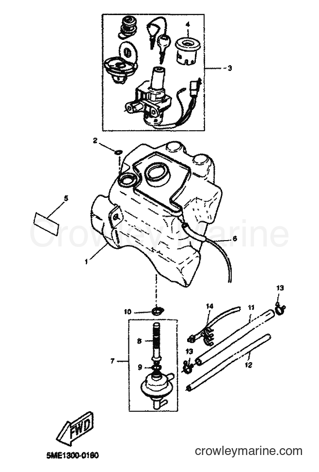 2001 Scooter YQ100 - YQ100 (5ME4) [060] - FUEL TANK