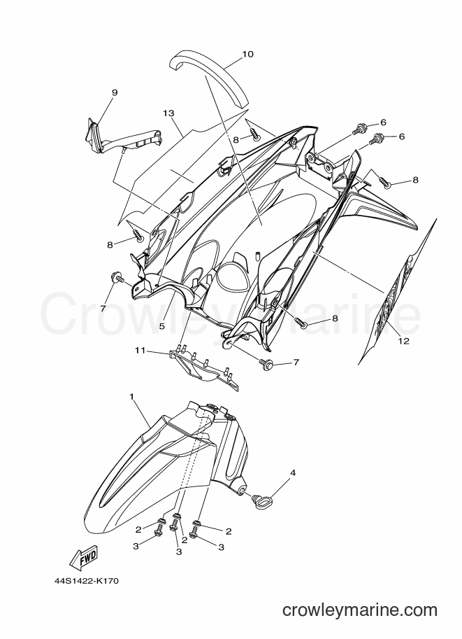 2011 Scooter AL125C - AL125C (44S1) [010] - FENDER