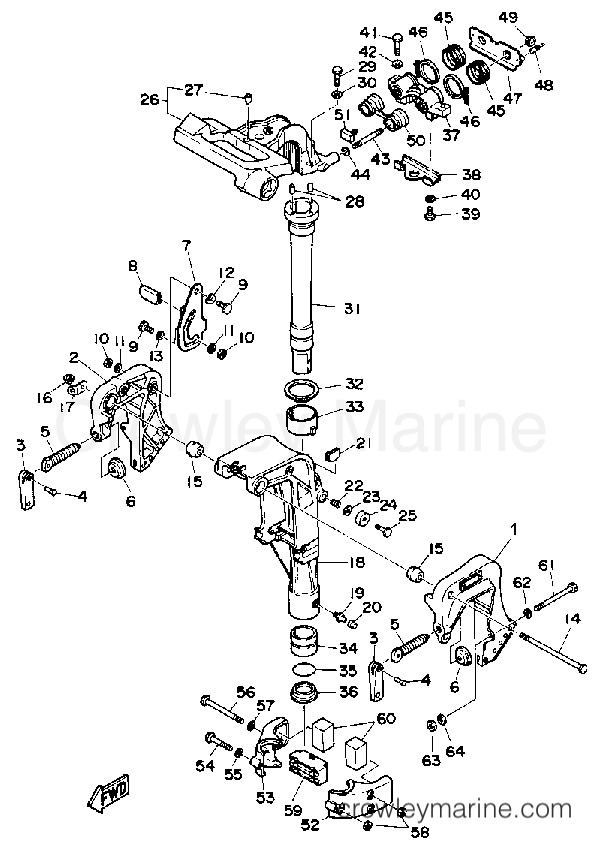 Yamaha Motors F9.9SH - BRACKET 1
