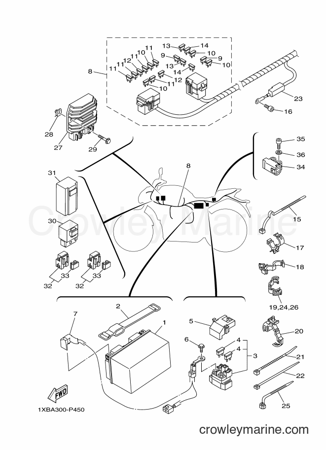 2016 Street Bike MT07A - MT07A (1XBH) [010] - ELECTRICAL 1