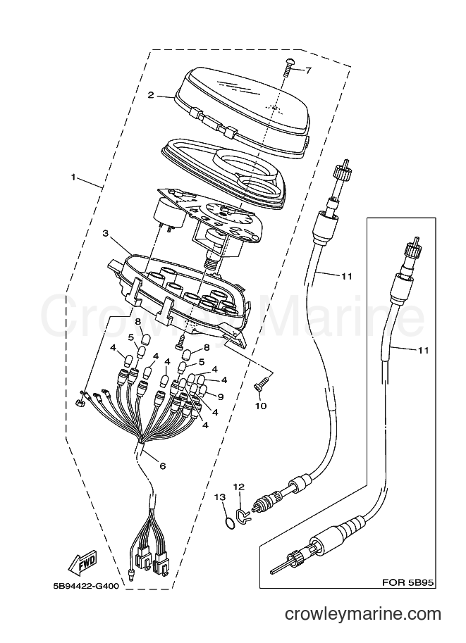 Yamaha Motors T110E (5B94) [010] - METER