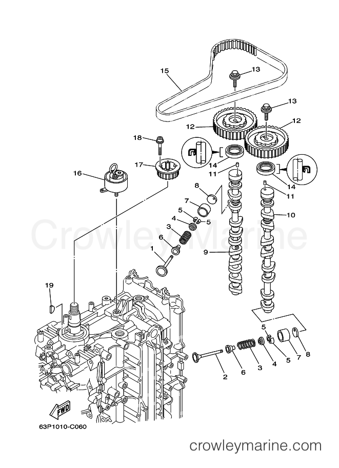 Yamaha Motors F150TXRD (63P2) [040] - VALVE