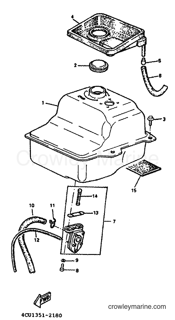1994 Scooter YE50 - YE50 (4FW4) [999] - FUEL TANK