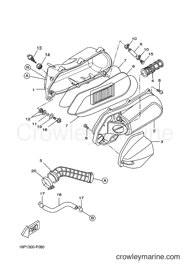 Yamaha Motors VP125 (16PB) [020] - INTAKE
