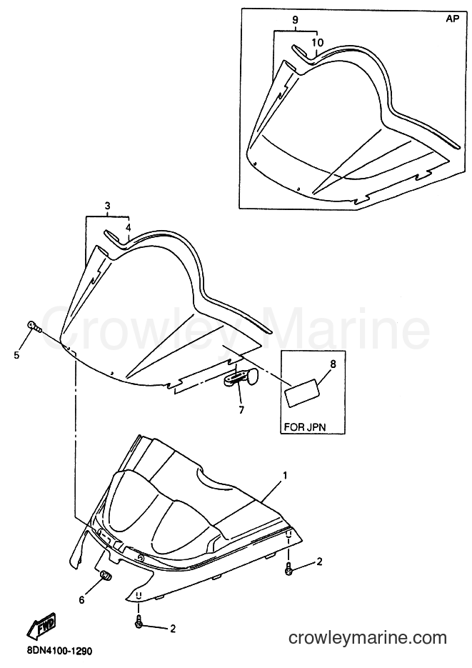 Yamaha Motors SRX700S (8DW4) [020] - WINDSHIELD