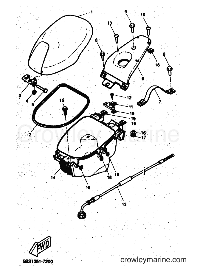 1998 Scooter YQ50 - YQ50 (5DR4) [010] - SEAT & CARRIER