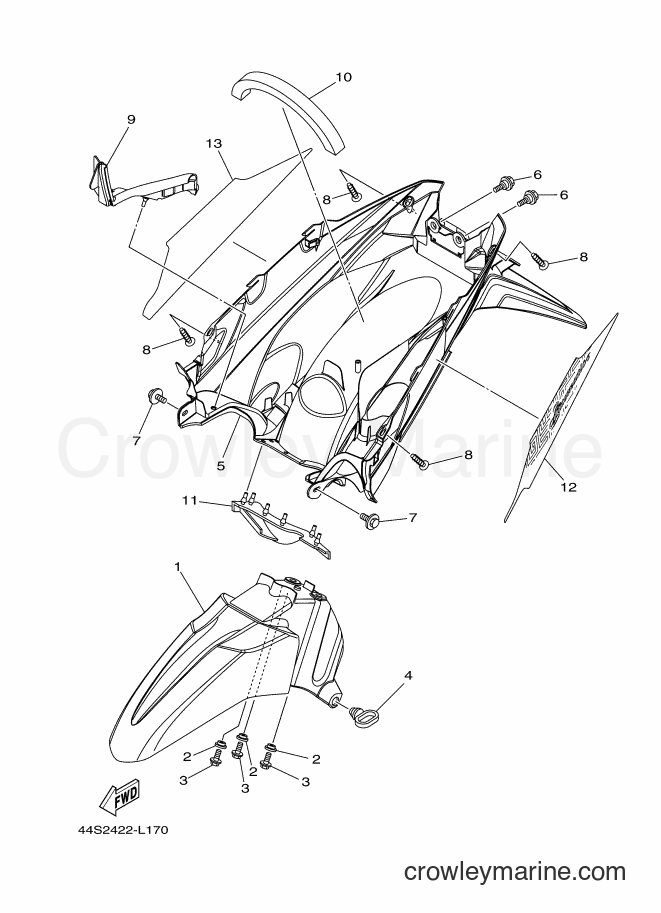 Yamaha Motors AL125C (44S2) [010] - FENDER