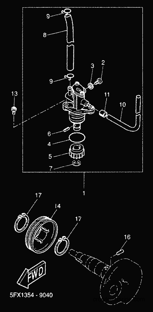 2000 Scooter CW50 - CW50 (5HG4) [010] - OIL PUMP