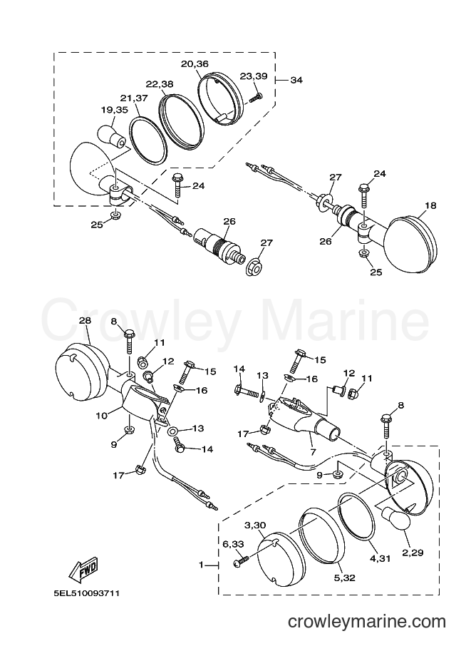 Yamaha Motors XVS1100 (5PBB) [020] - FLASHER LIGHT