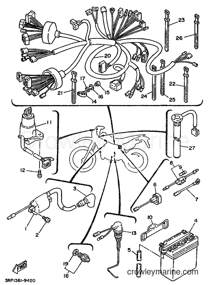 1990 Dirt Bike DT125R - DT125R (3RN2) [999] - ELECTRICAL 1