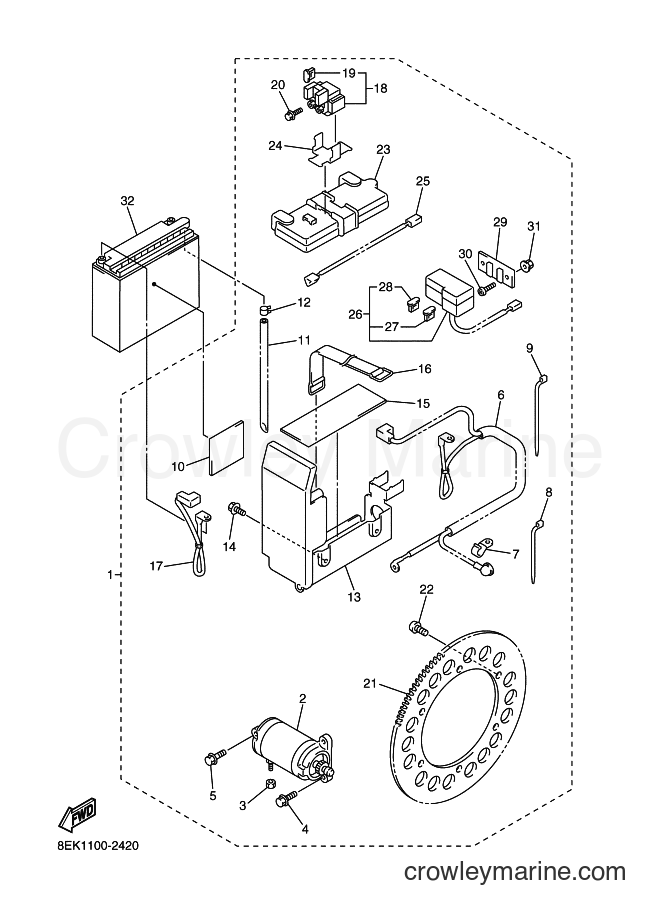 2004 Snowmobile SXV70SP - SXV70SP (8FE2) [010] - ALTERNATE EL STARTER KIT
