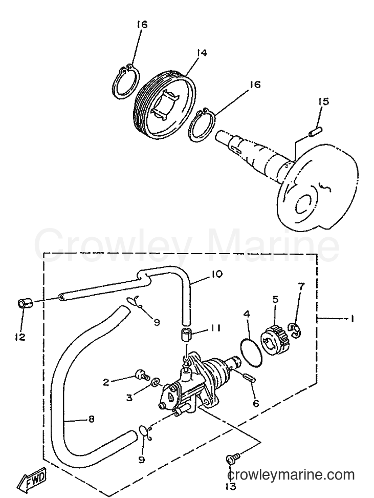 1996 Scooter YA50S - YA50S (4MJ9) [999] - OIL PUMP