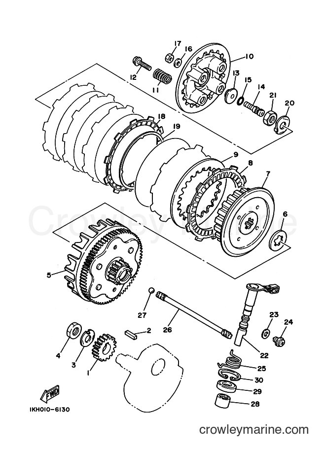 1992 Dirt Bike XT225 - XT225 (4BE3) [010] - CLUTCH