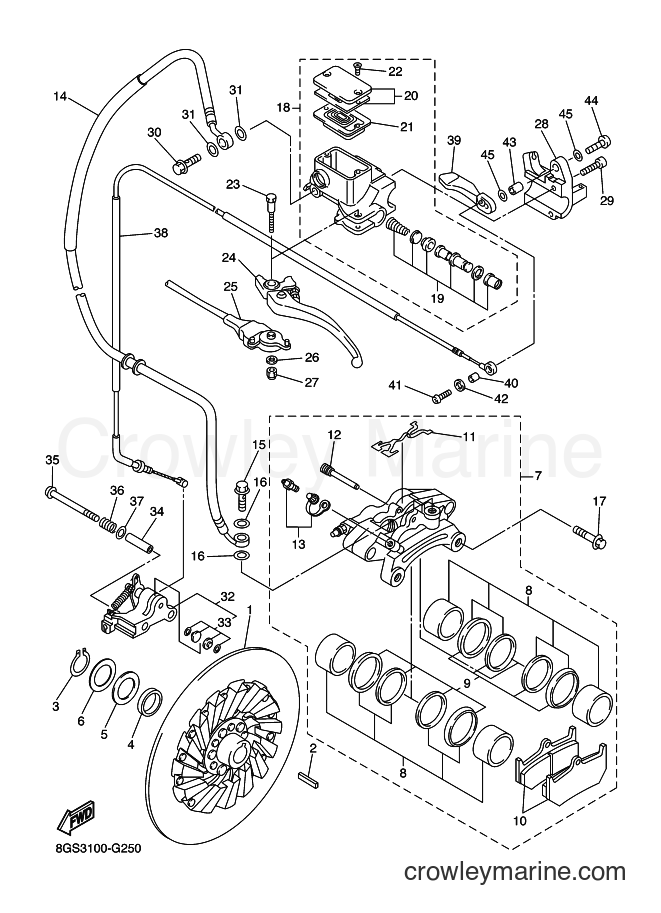 2008 Snowmobile VK10D - VK10D (8GS4) [010] - BRAKE