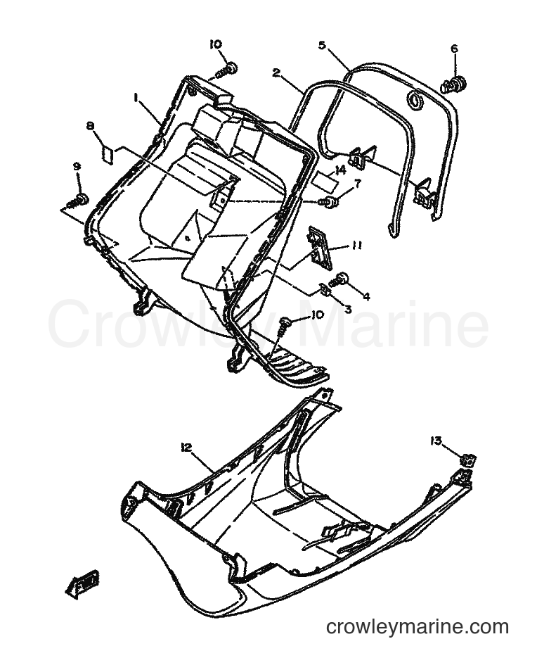 1995 Scooter YA50F - YA50F (4SN2) [999] - LEG SHIELD