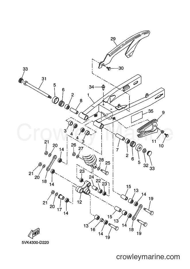 2006 Dirt Bike XT660R - XT660R (3S62) [010] - REAR ARM