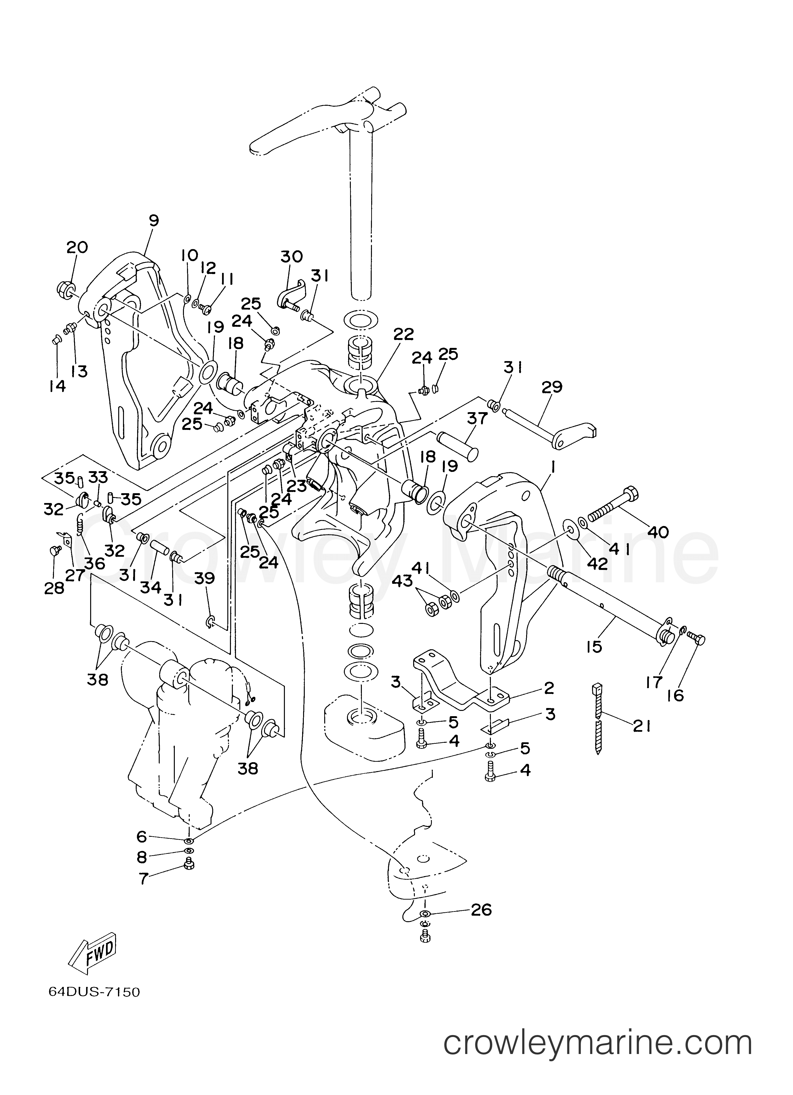 Yamaha Motors SX200TXRX - BRACKET 1