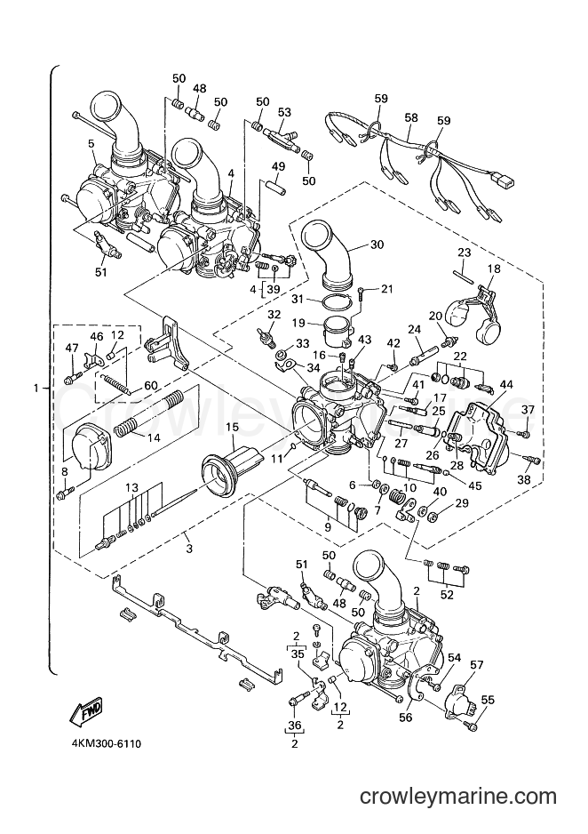 2000 Street Bike XJ900S - XJ900S (4KM9) [080] - CARBURETOR