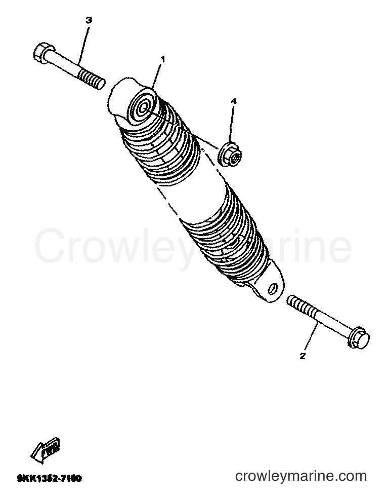 2001 Scooter YN100 - YN100 (5KKE) [010] - REAR SUSPENSION