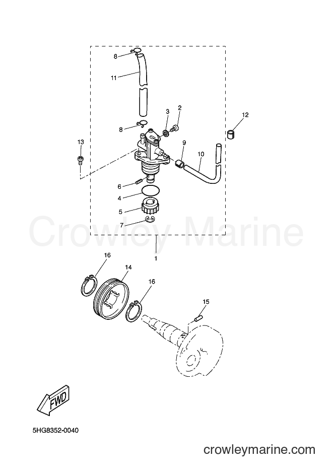 2005 Scooter CW50L - CW50L (2B63) [050] - OIL PUMP