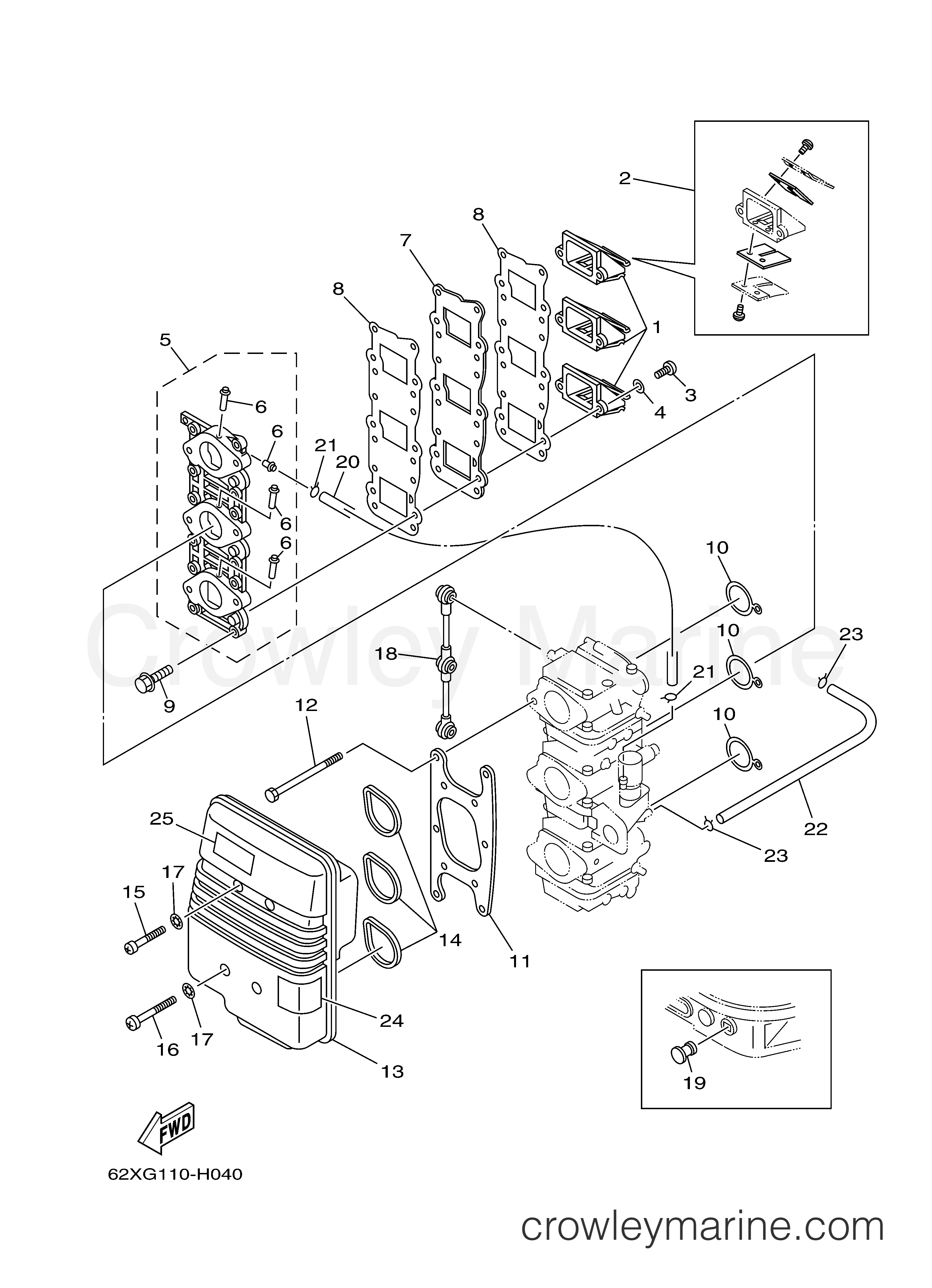 Yamaha Motors 50TLR - INTAKE